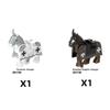 Historically Famous Battle Horse Building Block Model Medieval Cavalry Soldiers Figure Bricks Accessories Toys For Kids J108