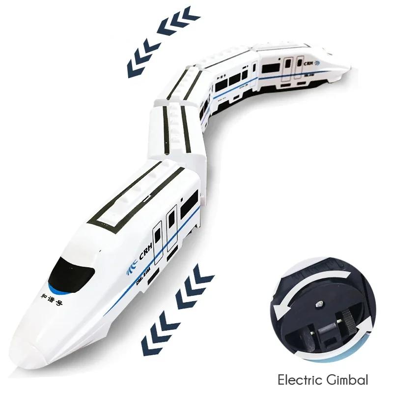DIY Simulation Train Electric Car - Kids Sound & Light Model Toy, Ideal Birthday Gift for Boys Girls