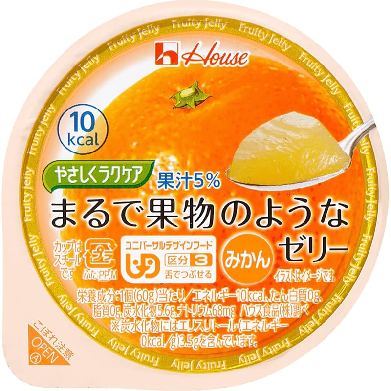 

house food Gentle and easy care Jelly that looks like fruit mandarin orange 60g×12 pieces
