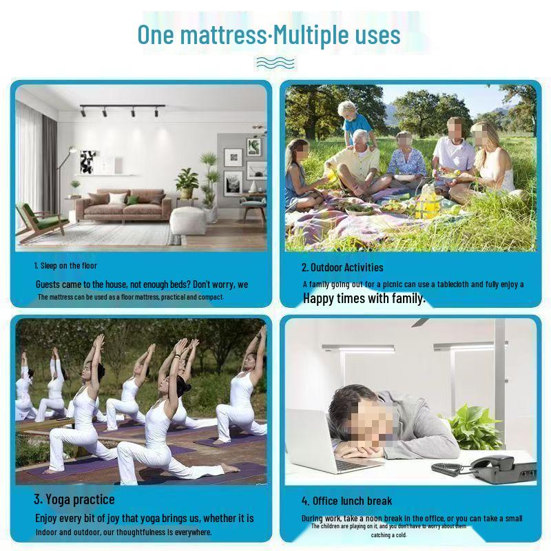 Foldable Sponge Mattress Floor Nap Pad