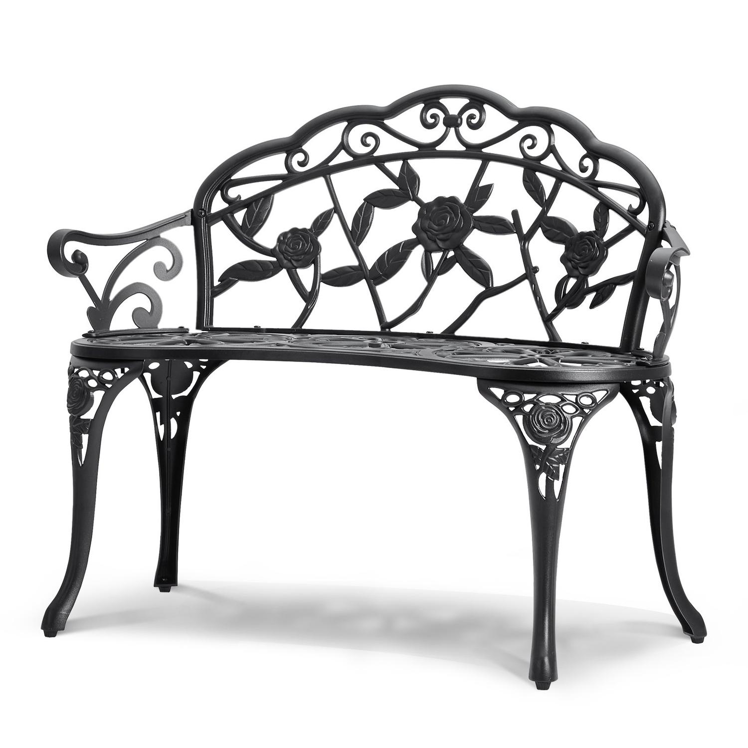 Outdoor Bench, 38.8 inches Metal