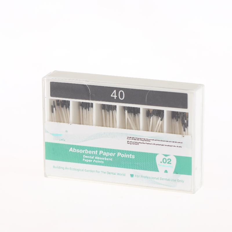 1 Box Dental Absorbent Paper Points Gp/Pp 02 Taper 15-80# Dentist Use Dentistry Materials Endodontic Cotton Fiber Tips