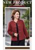 Stylish Chinese Retro Woolen Coat for Middle-Aged and Elderly Women (40-60) - Spring/Autumn National Style