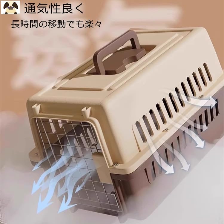 Pet Carrier for Dogs and Airplane IATA Easy to Medium Black N&S Cats, Safe, Compliant, Travel, Carry, HKX01, (58x37x37cm),