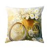 1Pc Yellow Pillow Cover For Home Living Room Bedroom Sofa Office Decorative Flowers Pillowcase Soft Throw Pillows 45*45 Cm