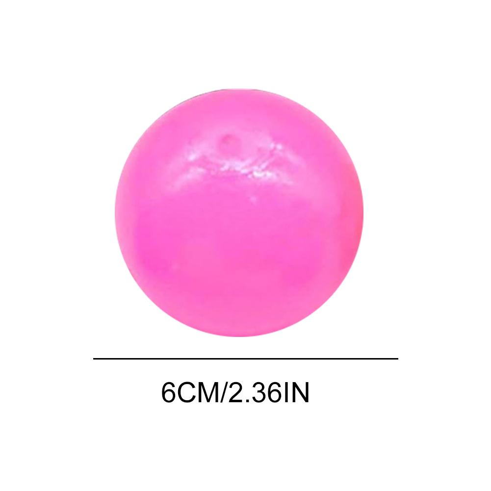 6/12/16PCS Elevated Glowing Stress Balls Stick To The Ceiling Fun Decompression Fidget Toy Lumi Balls Cool Stuff for Kids Adults
