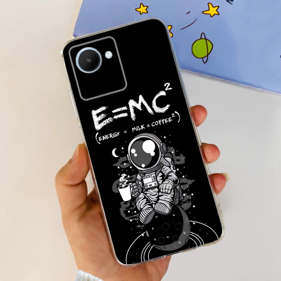 Für Realme C30 C30S Hülle RMX3690 RMX3581 Süßer Panda Weiche Klare Silikon Handyhülle auf RealmeC30 RealmeC30S Narzo 50i Prime Funda