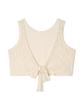 Bikini Bender Farid Crochet Back Ribbon Sleeveless Crop Top