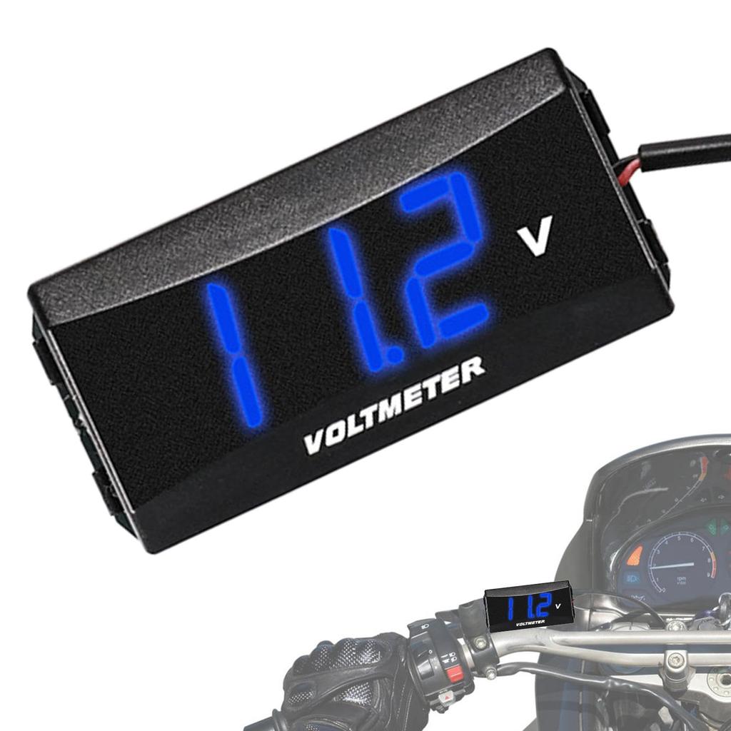 Digital Voltmeter, Car Monitor | Waterproof Meter LED Display Voltmeter |