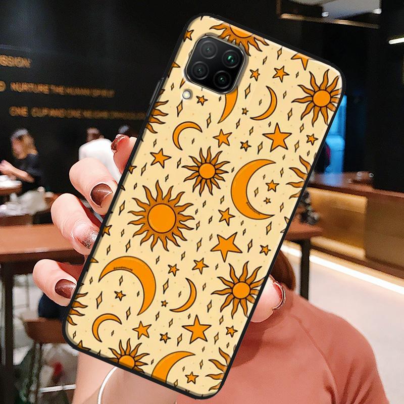 Sun Moon Star Astrological Celestial For Huawei Honor X8a X7a X9a X8 50 70 90 Lite Magic5 Pro P20 P30 P40 P50 P60 Nova 9 5T Case