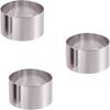 2/3/4Pcs Stainless Steel Round Cake Ring Mold Set Cake Decoration Tools Cupcake Mousse Pastry Baking Mould Tools Cooking Rings