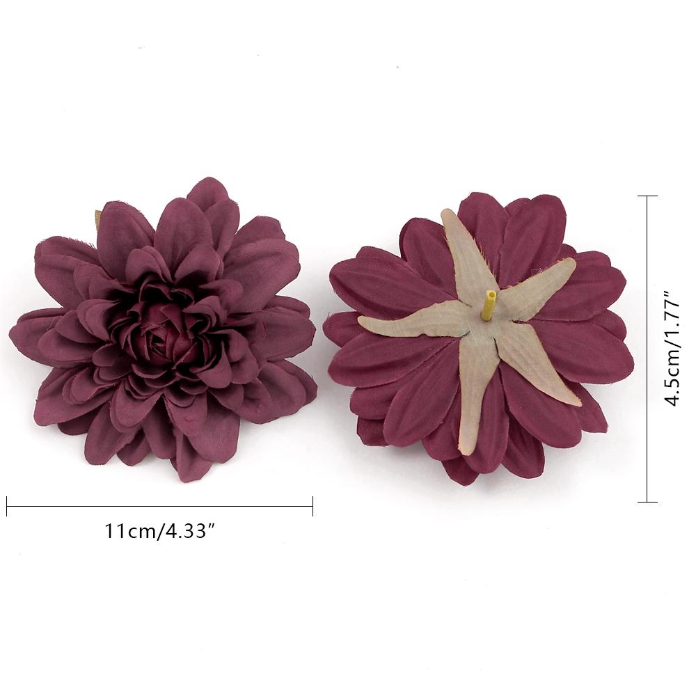 3/5Pcs Artificial Flowers Silk Rose Head Big Fake Flowers For Home Decor Wreath Accessories Bride Wedding Marriage Decoration