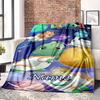 Dinosaur Planet Customize Your Name Blanket Used For Chair Office Sofa Bed Camping Soft And Warm Giving Friends And Relatives Birthday Graduation Gift