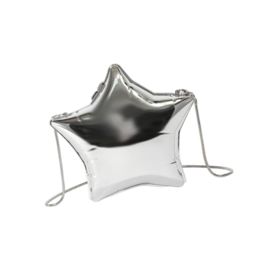 Women Acrylic Clutch Purse Elegant Wallet Unique for Wedding Birthday Formal Argent