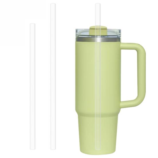 2Pcs Reusable PP Straws for 30/40oz Tumbler Leak-Proof Odorless Straw Replacement Ice Cold Cup Accessory for Home