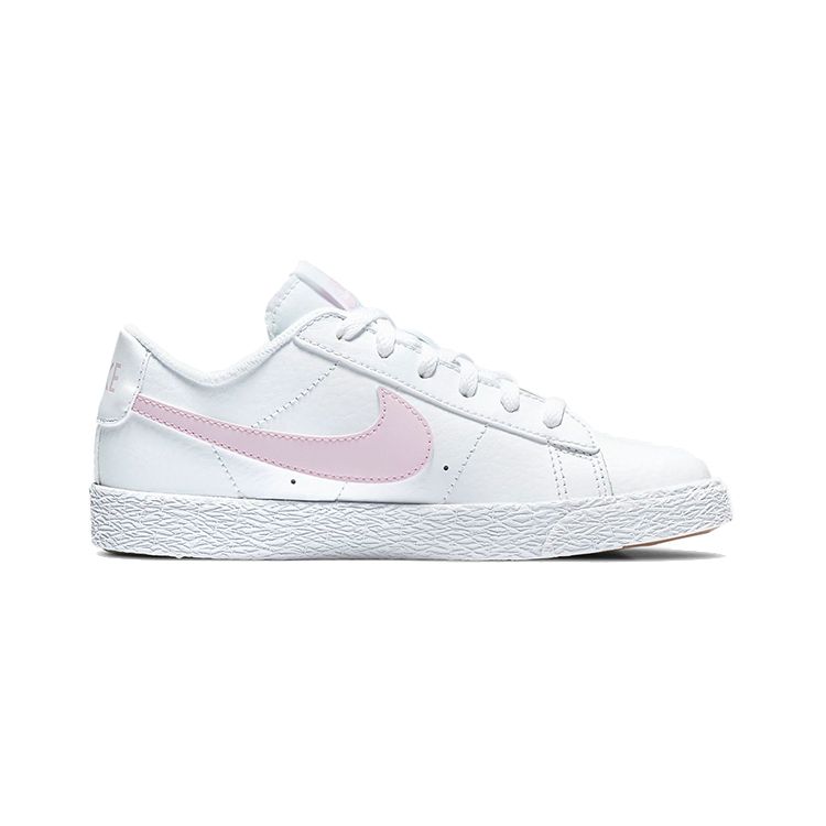 Nike Blazer Slip Resistant Durable Lightweight Low Top Kids Skate Shoes Kids sneaker White Pink CZ7579-102