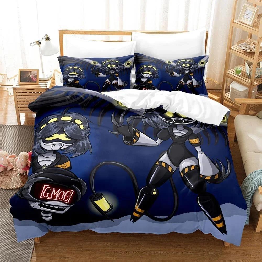 3D Printing Anime Murder Drones Bedding Set Cartoon Duvet Cover Adult Kid Bedroom Home Textiles