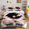 Cherry Blossom Set, Japanese Scenery Soft Comfortable Duvet Cover Bedding Set Included 1*Duvet Cover & 2*Pillowcases, Gift