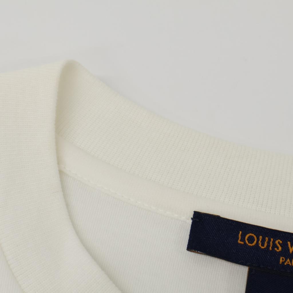 Louis Vuitton 2019 FGTS15 White LV Stamp T-shirt Tops XS whiteUsed