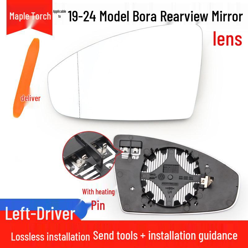Lente Specchietto Retrovisore con Indicatore di Direzione Riflettente per Volkswagen Bora 19-25