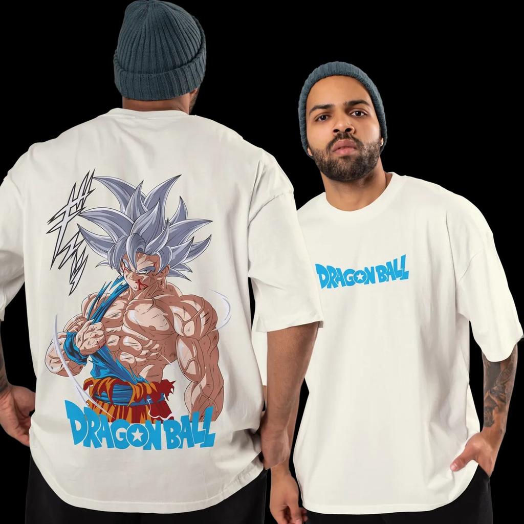 Dragon Ball Super Goku TShirt Men Anime Ultra Instinct Graphic Tee Japanese Manga Streetwear Short Sleeve Oversized Top