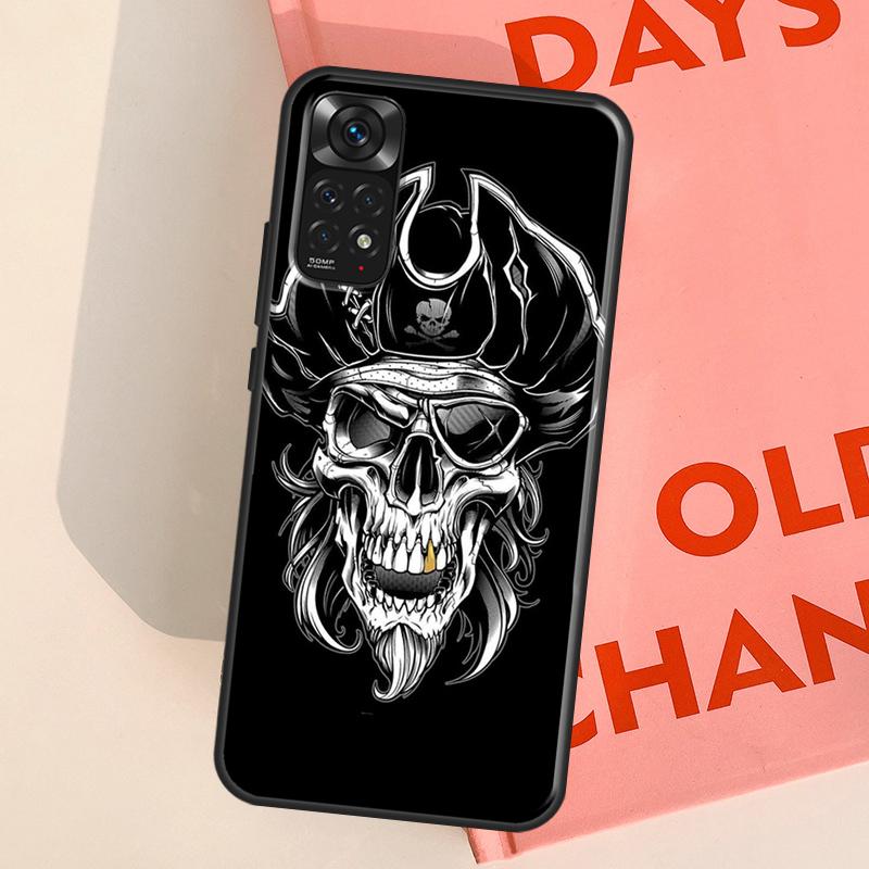 Pirate Skull Case For Redmi Note 12 11 Pro Cover For Redmi Note 10 9 8 Pro 9S 10S 11S 12S 9C 10C 12C