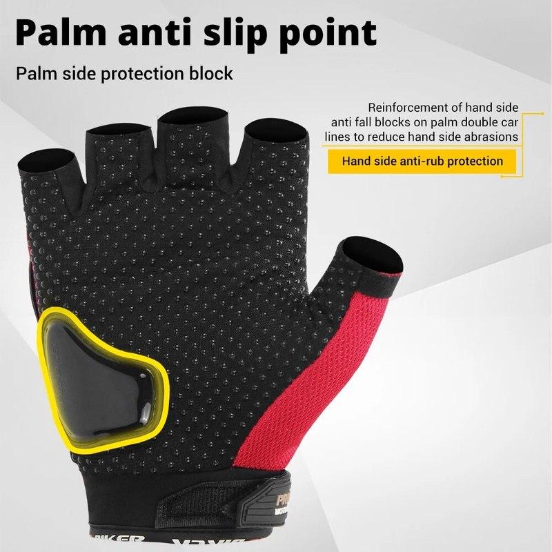 Motorbike Racing Glove Motorcycle Short Finger Gloves Summer Motocross Motorbike Breath Mesh Touch Screen Racing Glove