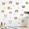 Cartoon Animal Self Adhesive Wall Stickers Kindergarten Children's Room Background Wall Decoration Wall Stickers