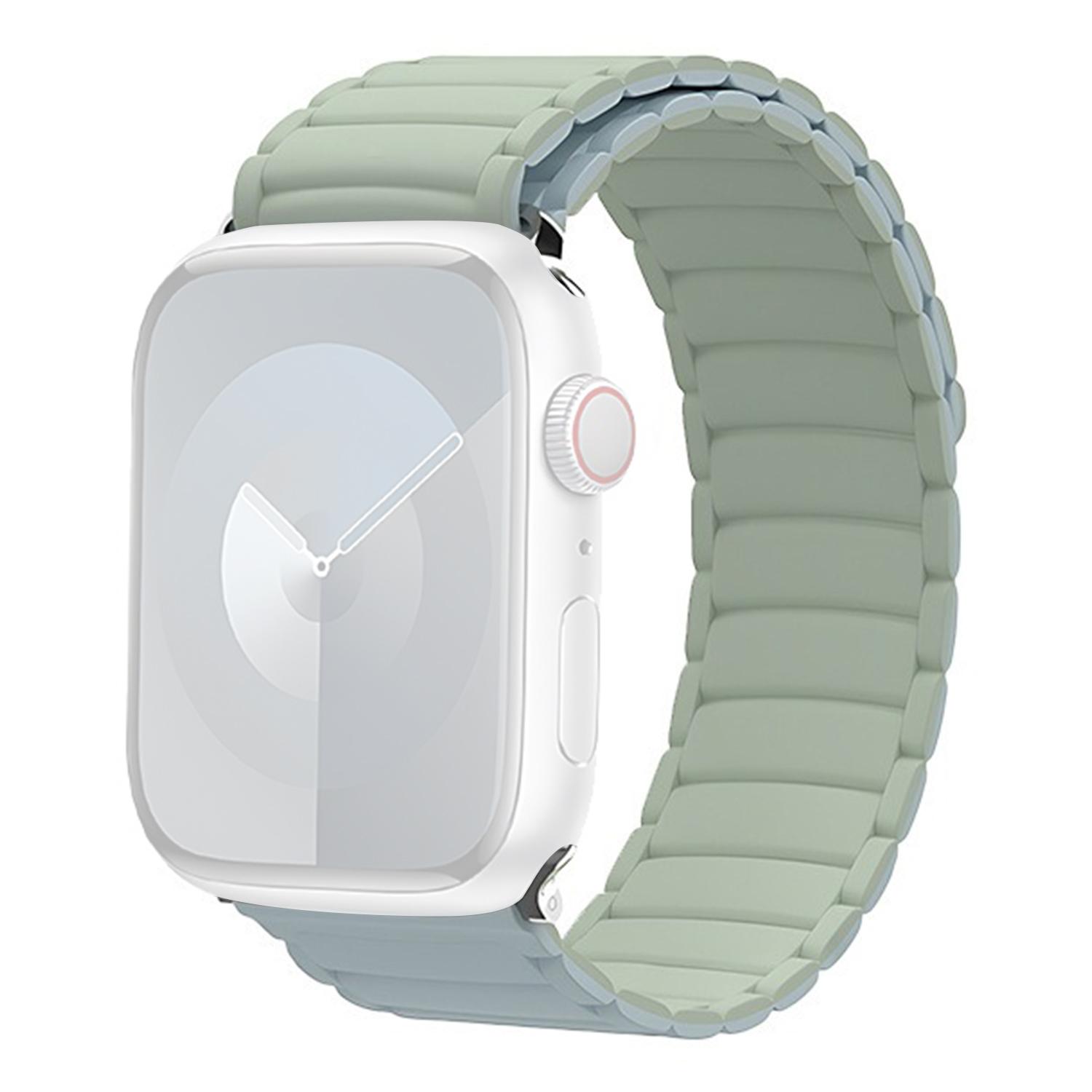 

Watch Band For Apple Watch Series 10 Ultra 9 8 7 SE 6 5 4 3 2 1 46mm 49mm 45mm 44mm 42mm Magnetic Silicone Loop Strap F