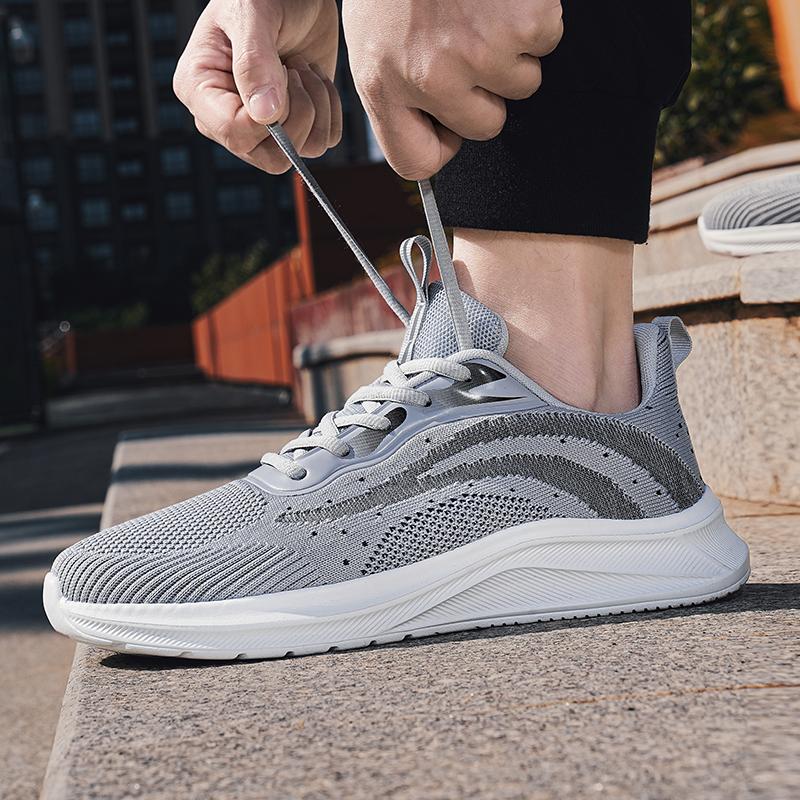 Spring black leather sneakers casual running sneakers