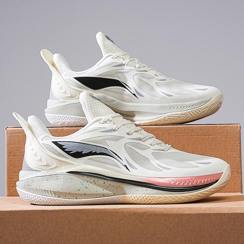 

Модные мужские баскетбольные кроссовки с амортизацией, дышащие, кроссовки для тренировок, высококачественная спортивная обувь на шнуровке, повседневные кроссовки 36-45 45 бежевый