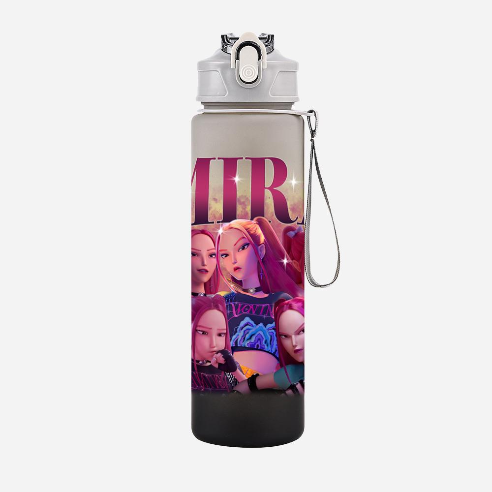 Anime Demon Hunters Printed Character Water Cup Demon Hunters Outdoor Portable Drinking Bottle for Boy Girl Gift