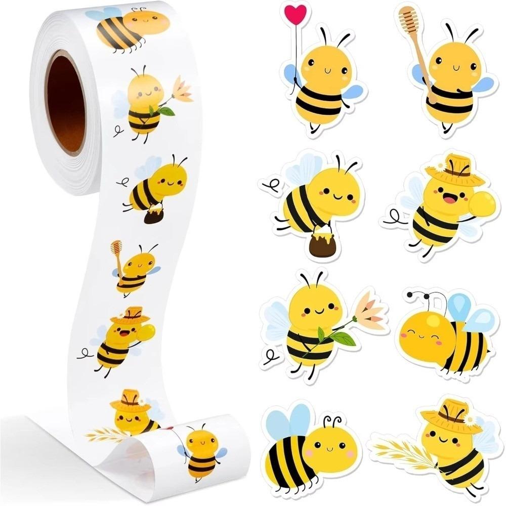 DIY Bee Stickers Waterproof Decoration Sticker Guitar Sticker Decor for Water Cup Computer