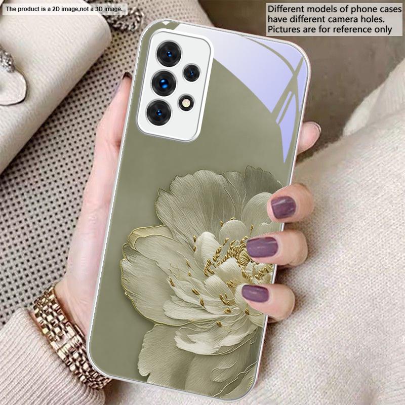 

Цветы с градиентом Для Samsung A20 30 22 23 24 25 26 31 32 A33 34 35 42 50 51 52 53 54 55 56 70 71 72 73 стеклянный чехол для телефона Galaxy A22 5G