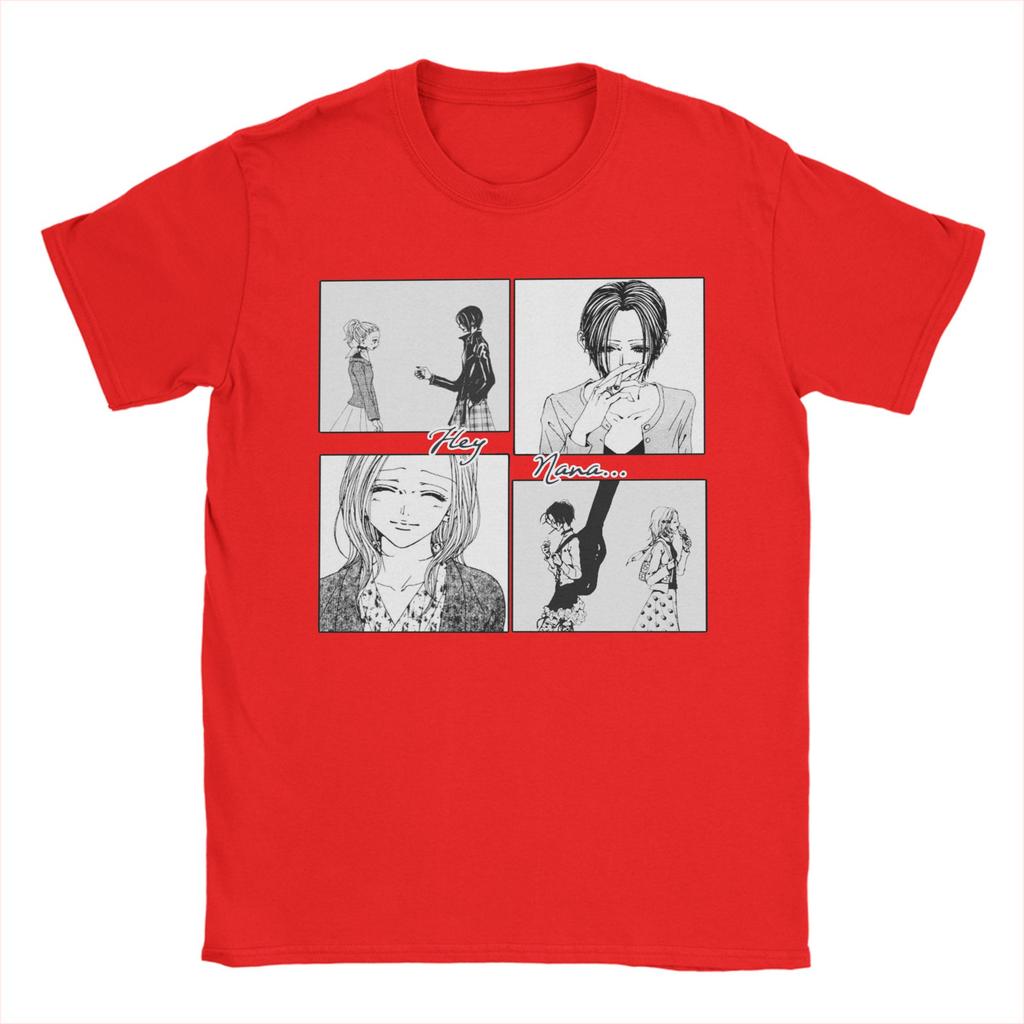 Novelty Hey Nana T-Shirt Men O-neck Short Sleeve Tops Nana Osaki Anime Manga Cotton Summer Clothing