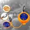 10M Retractable Portable Travel Camping Washing Line Rope Reel Clothesline Outdoor with Carabiner Hook Hiking Outdoor Gadgets