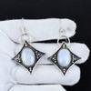Natural Rainbow Moonstone Antique Earrings 925 Sterling Silver Earring, Boho Silver Jewelry Dangle Earrings, Gifts For Enganement Gifts For Her