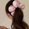 Large Satin Hair Scrunchies Sponge Flower Hair Bands Enchanting Hair Rope  for Women