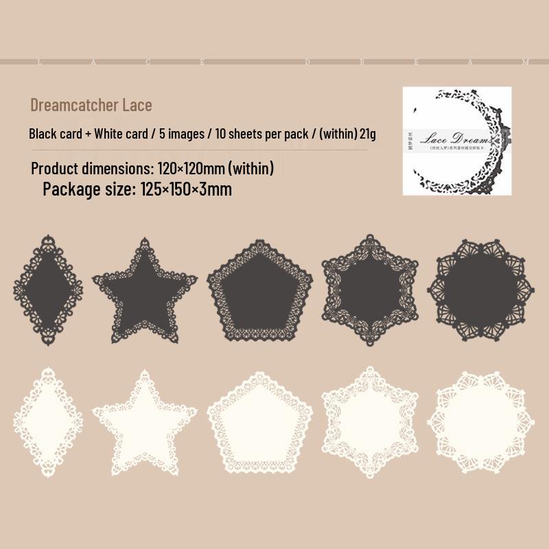 Beautiful Day Dreamy Series Large Collage Card: 10 Double-Material Sheets
