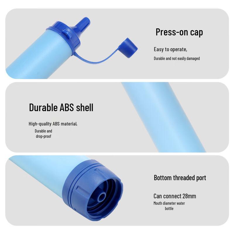 Portable Outdoor Survival Water Filter Straw Kit