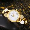 Bracelet Watch Women Watches Heart Shaped Luxury Rhinestone Women's Watches Ladies Watch Steel Clock