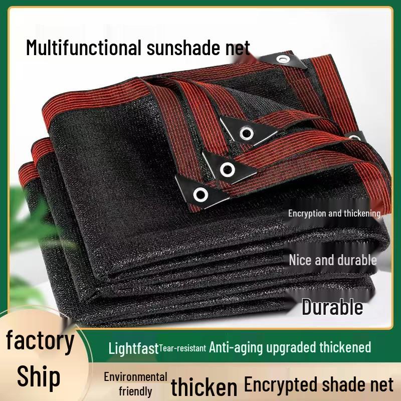 Thickened Black Shade Net for Outdoor Sun Protection and Rooftop Insulation