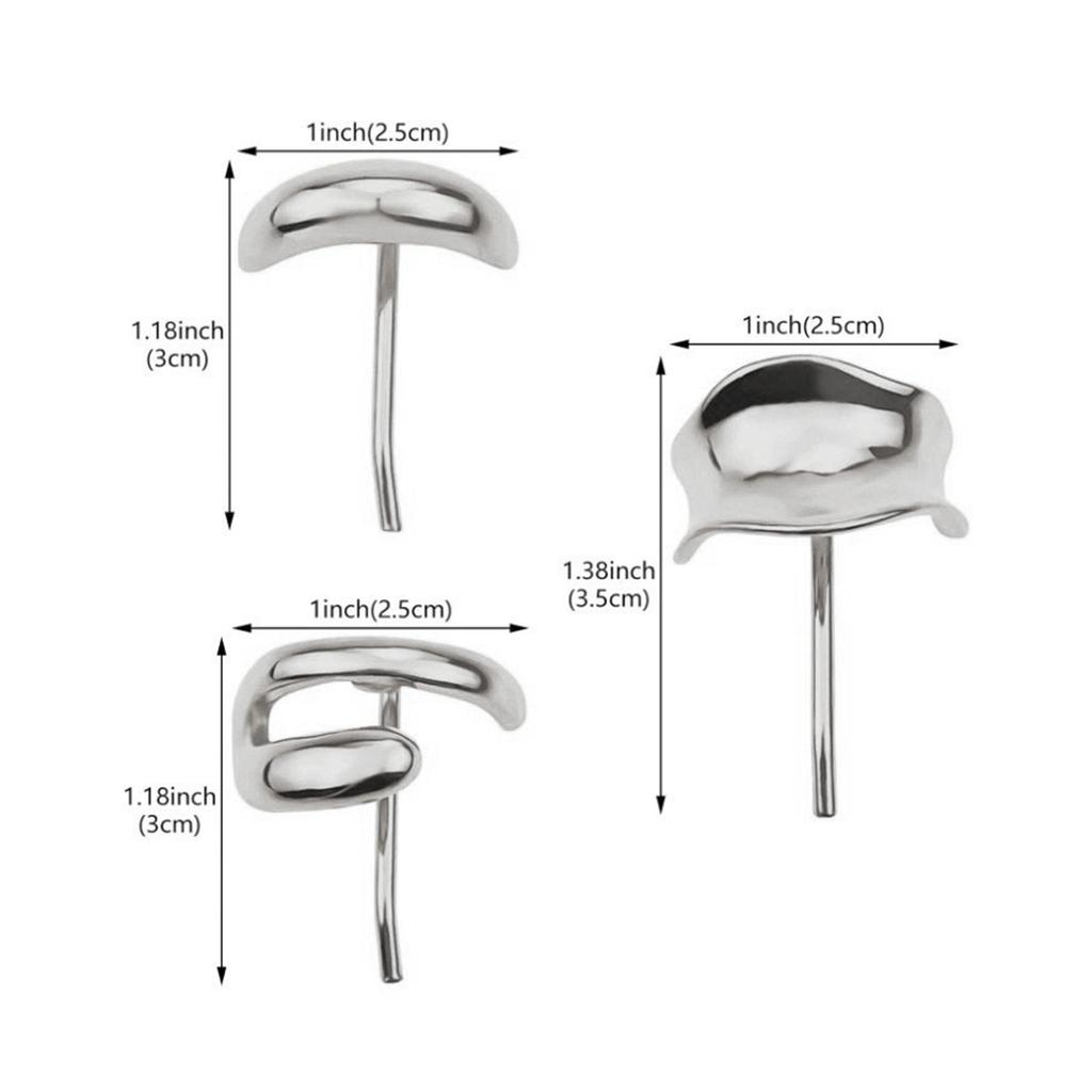 3PCS Ponytail Cuff Gold Silver Elegant Alloy Metal Hair Buckle for Women and Girls Hair Clips Styling Accessories