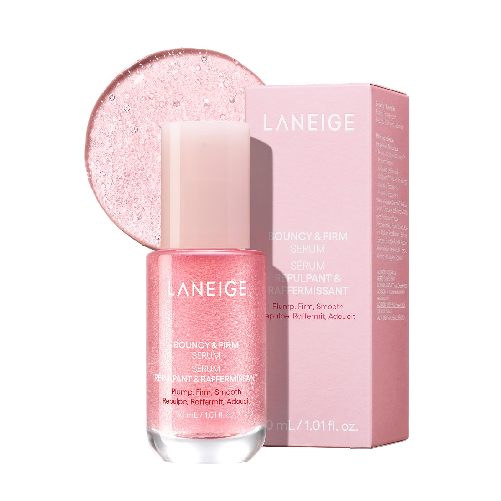 Laneige Bouncy Serum 30mL - Serum, Oil, Ampoule - For radiant skin, elasticity, firmness, pore care, moisture, Vitamin C derivative - Korean skincare