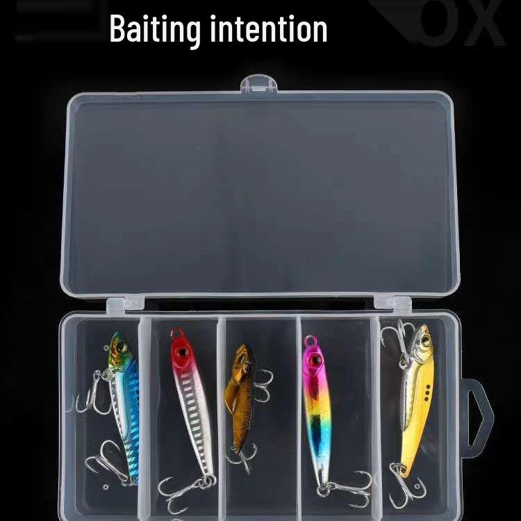 5-Compartment Lure & Spinnerbait Tackle Box (12.3cm X 6cm X 2.3cm)