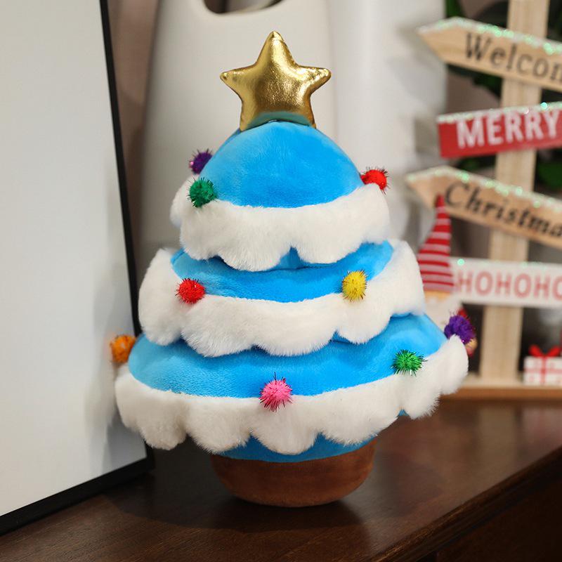 Adorable Christmas Tree Plush Hugging Pillow - Festive Ornament for Sofa or Living Room