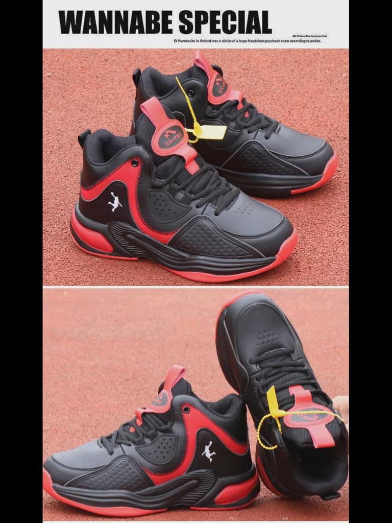 Men's Trendy White High-Top Casual Sports Shoes for Spring & Autumn