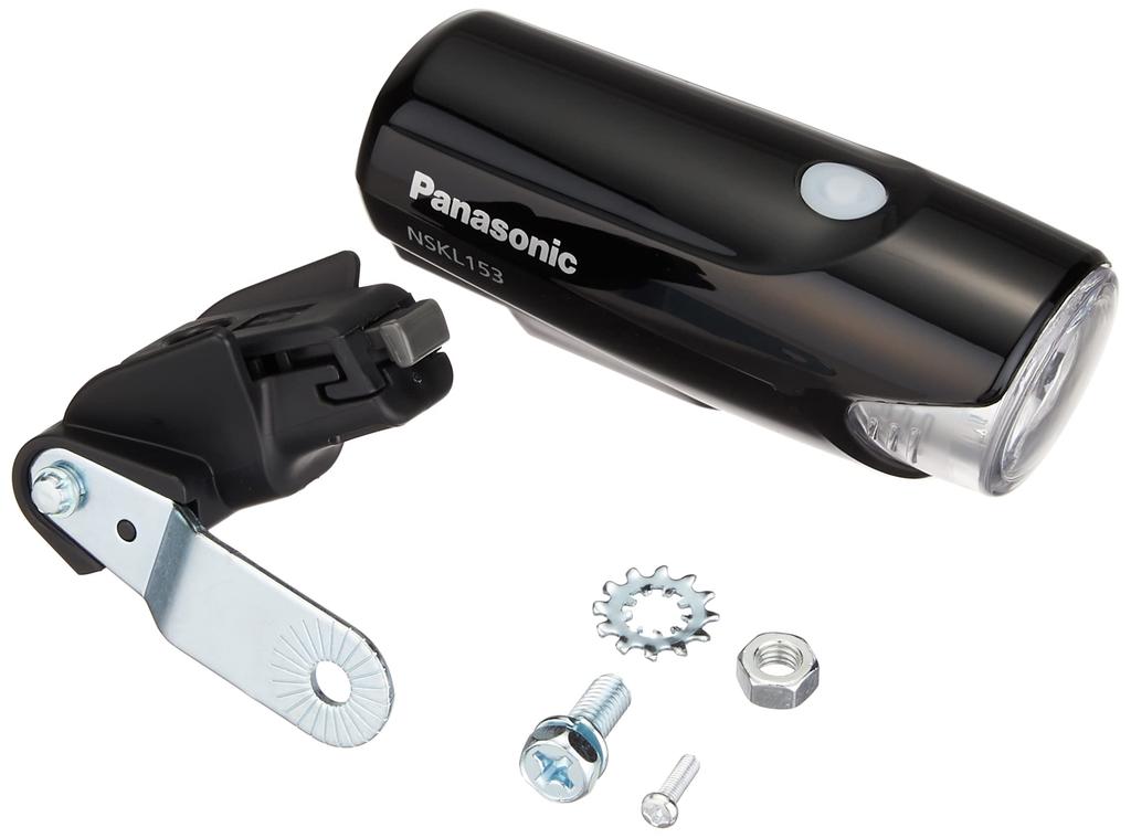 Panasonic LED Smart Lampe für 40mm Breit x 110mm Tief x 42mm Hoch NSKL153-B Fahrräder, Schwarz,