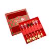 Christmas Characters Spoons and Forks Flatware Decoration Portable Easy Cleaning