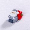 Resin Miniature Santa Claus Accessories Cartoon Santa Statue Creative Christmas Figurines  Festival